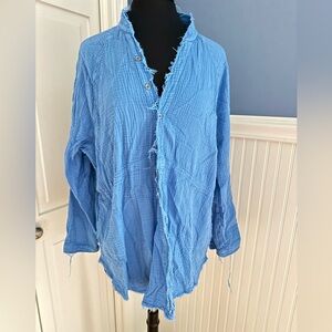 We the free oversized button down